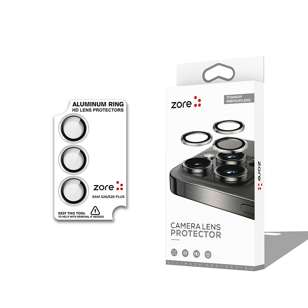 Galaxy S26 Zore CL-12 Premium Safir Parmak İzi Bırakmayan Anti-Reflective Kamera Lens Koruyucu