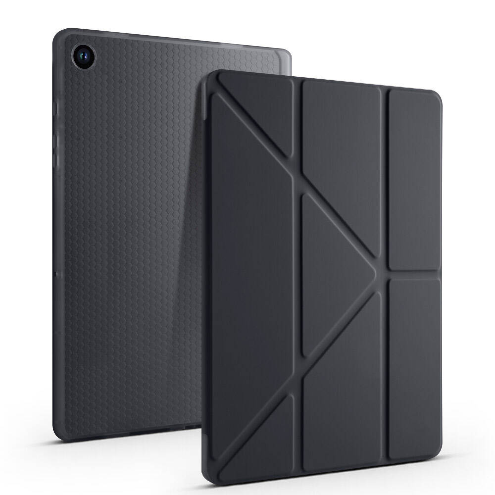 Galaxy Tab A9 Plus Uyumlu Kılıf Zore Tri Folding Kalem Bölmeli Standlı Kılıf
