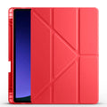 Galaxy Tab S9 FE Uyumlu Kılıf Zore Tri Folding Kalem Bölmeli Standlı Kılıf