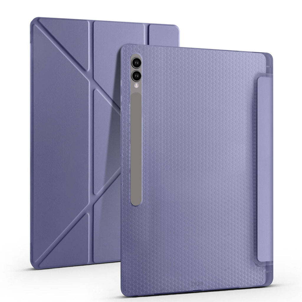 Galaxy Tab S9 Ultra Uyumlu Kılıf Zore Tri Folding Kalem Bölmeli Standlı Kılıf