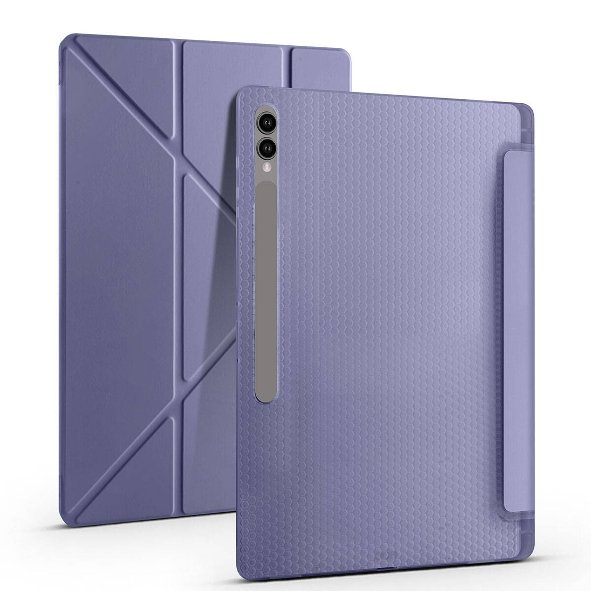 Galaxy Tab S9 Ultra Uyumlu Kılıf Zore Tri Folding Kalem Bölmeli Standlı Kılıf