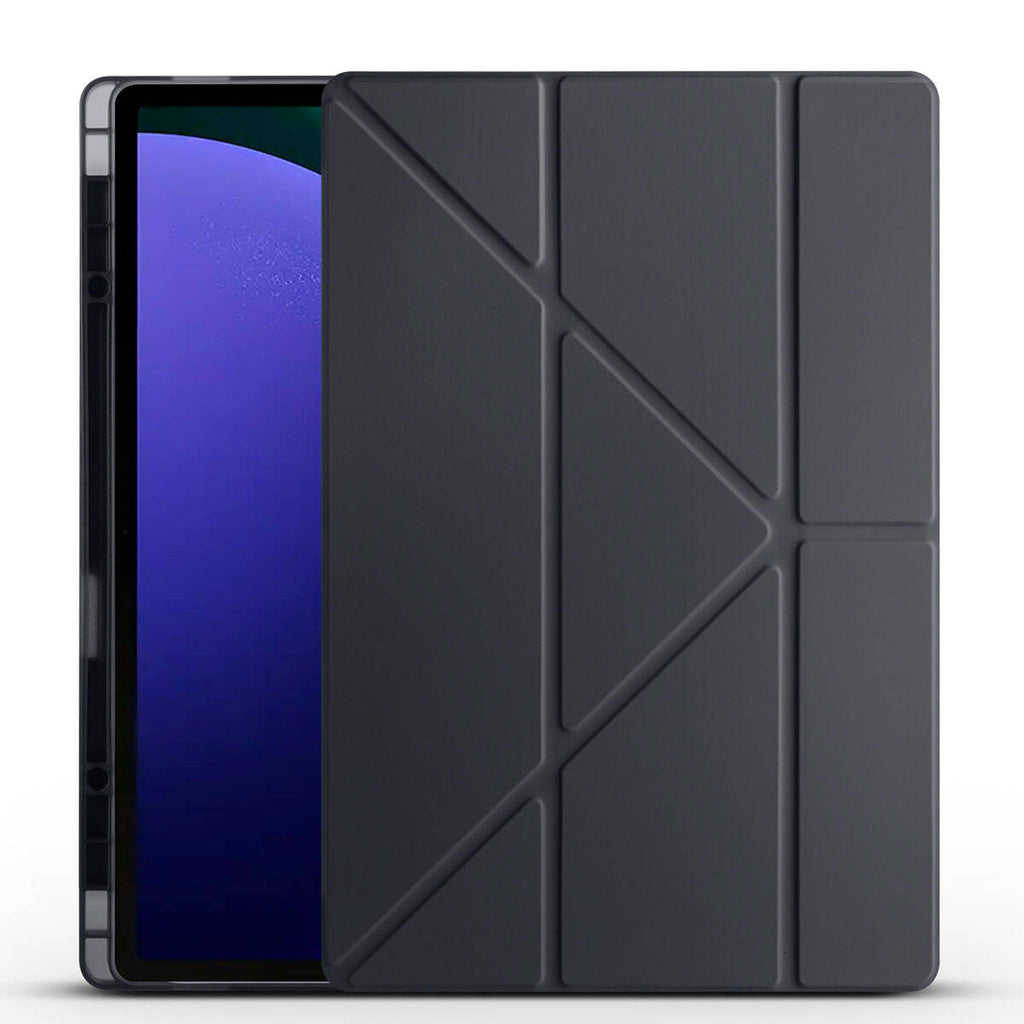 Galaxy Tab S9 Ultra Uyumlu Kılıf Zore Tri Folding Kalem Bölmeli Standlı Kılıf