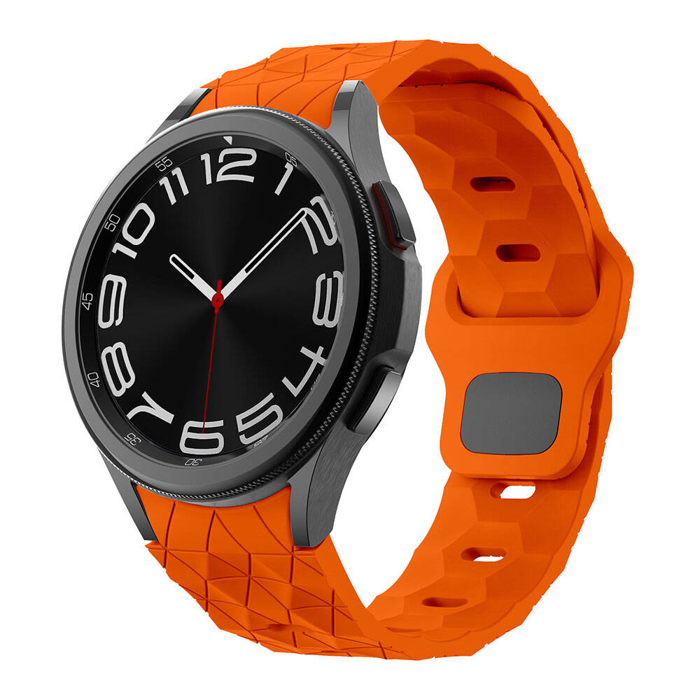 Galaxy Watch 5 44mm Zore KRD-116 20mm Futbol Desenli Spor Tasarımlı Silikon Kordon