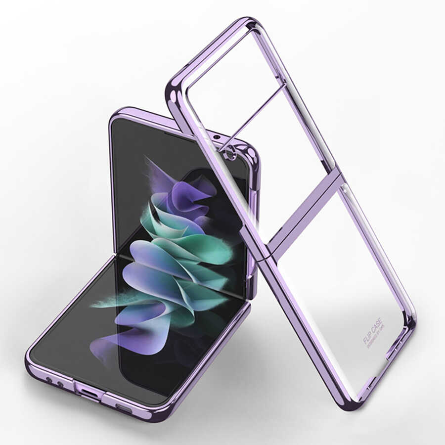 Galaxy Z Flip 3 Uyumlu Kılıf Zore Kıpta Kapak