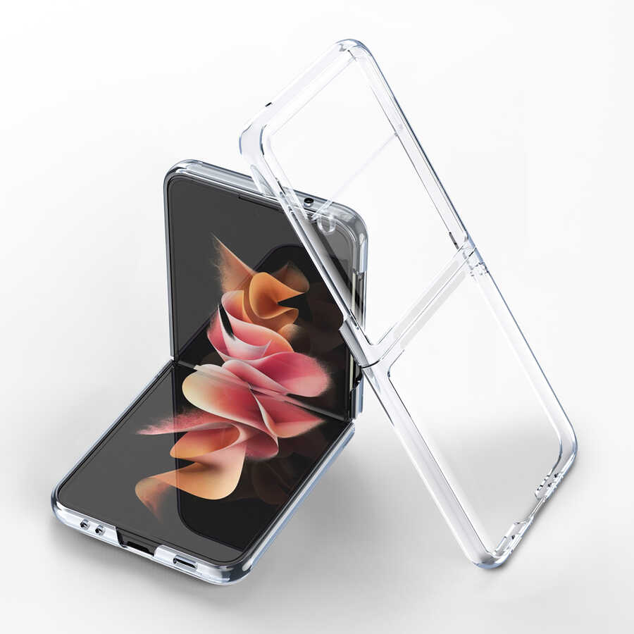 Galaxy Z Flip 3 Uyumlu Kılıf Zore Kıpta Kapak
