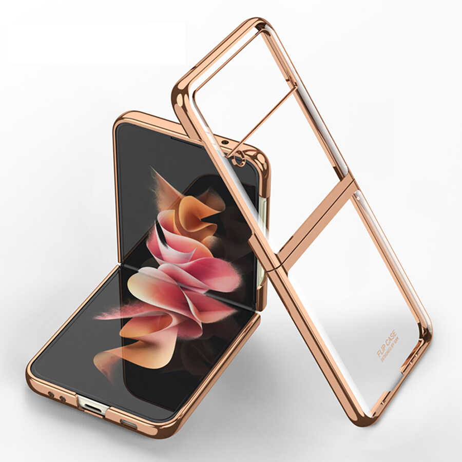 Galaxy Z Flip 3 Uyumlu Kılıf Zore Kıpta Kapak