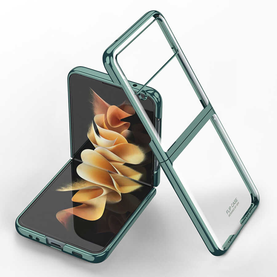 Galaxy Z Flip 3 Uyumlu Kılıf Zore Kıpta Kapak