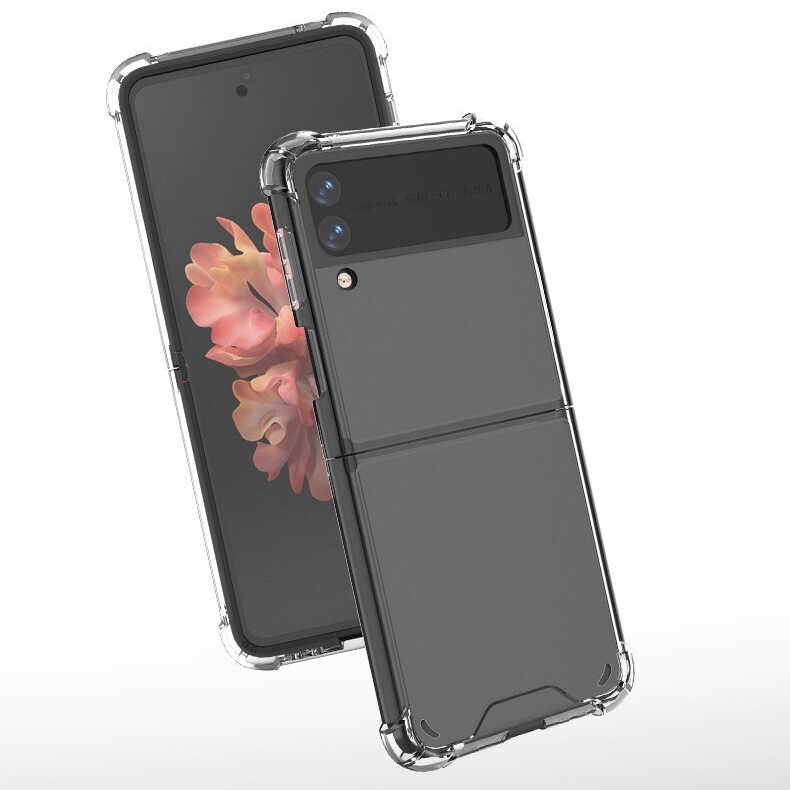 Galaxy Z Flip 4 Uyumlu Kılıf Zore Nitro Anti Shock Silikon