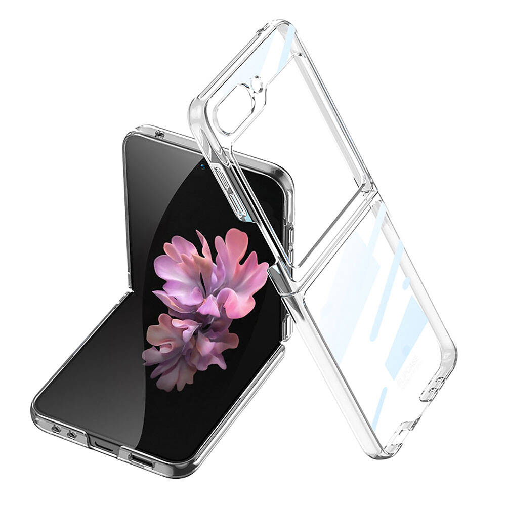 Galaxy Z Flip 6 Uyumlu Kılıf Zore Full Camlı Kıpta Kapak