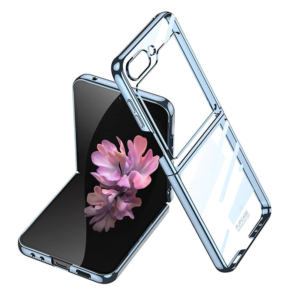 Galaxy Z Flip 6 Uyumlu Kılıf Zore Full Camlı Kıpta Kapak