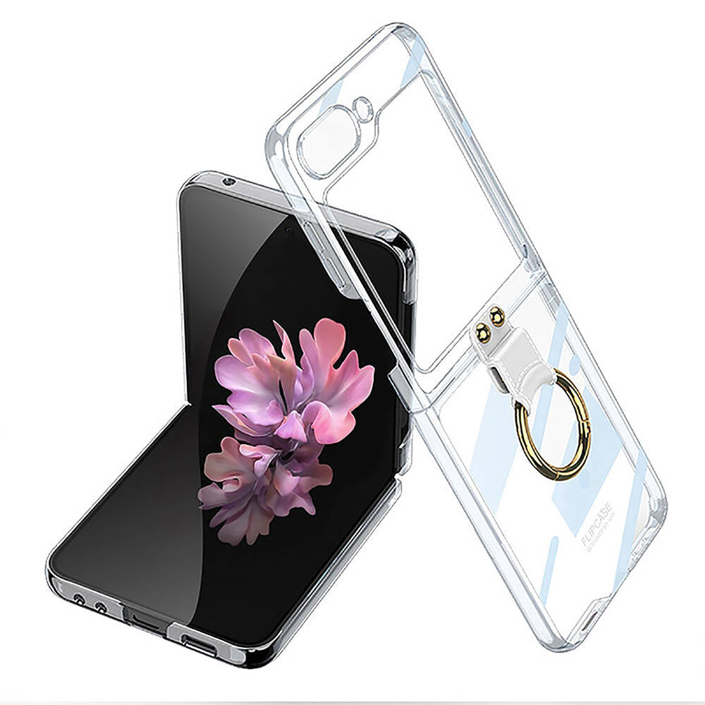 Galaxy Z Flip 6 Uyumlu Kılıf Zore Yüzüklü Kıpta Kapak
