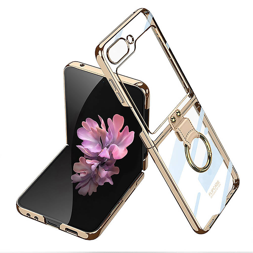 Galaxy Z Flip 6 Uyumlu Kılıf Zore Yüzüklü Kıpta Kapak