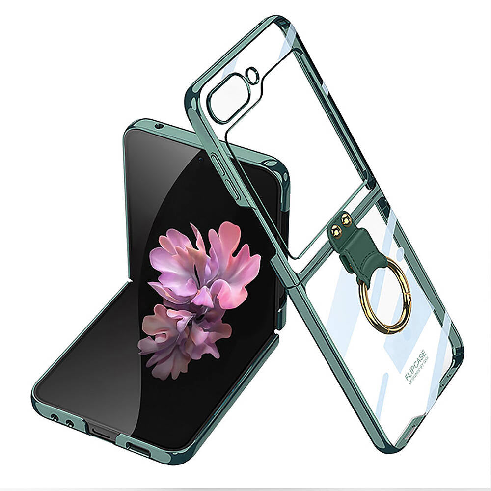 Galaxy Z Flip 6 Uyumlu Kılıf Zore Yüzüklü Kıpta Kapak