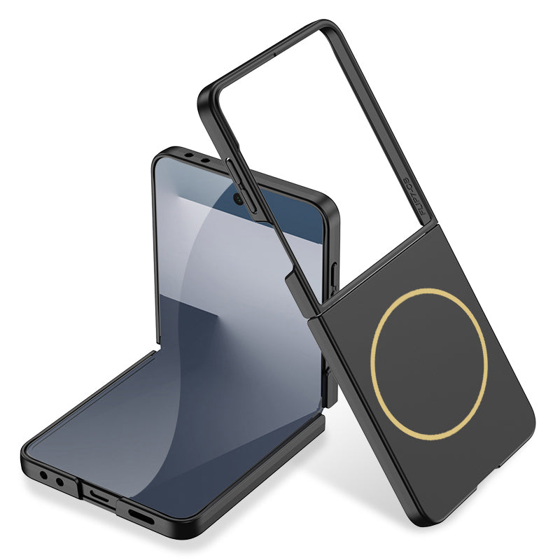 Galaxy Z Flip 7 Uyumlu Kılıf Wireless Şarj Özellikli Zore Kıpta M-safe Kapak