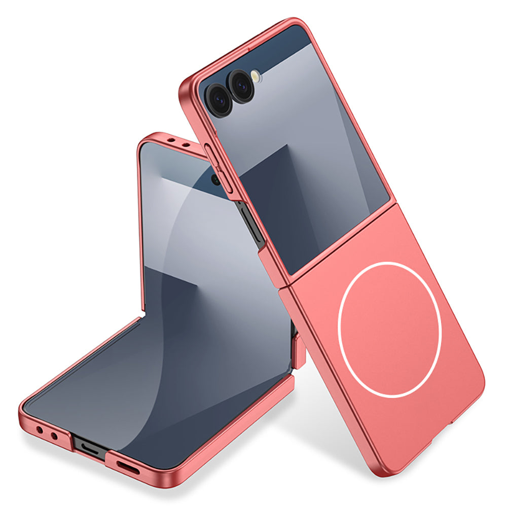 Galaxy Z Flip 7 Uyumlu Kılıf Wireless Şarj Özellikli Zore Kıpta M-safe Kapak