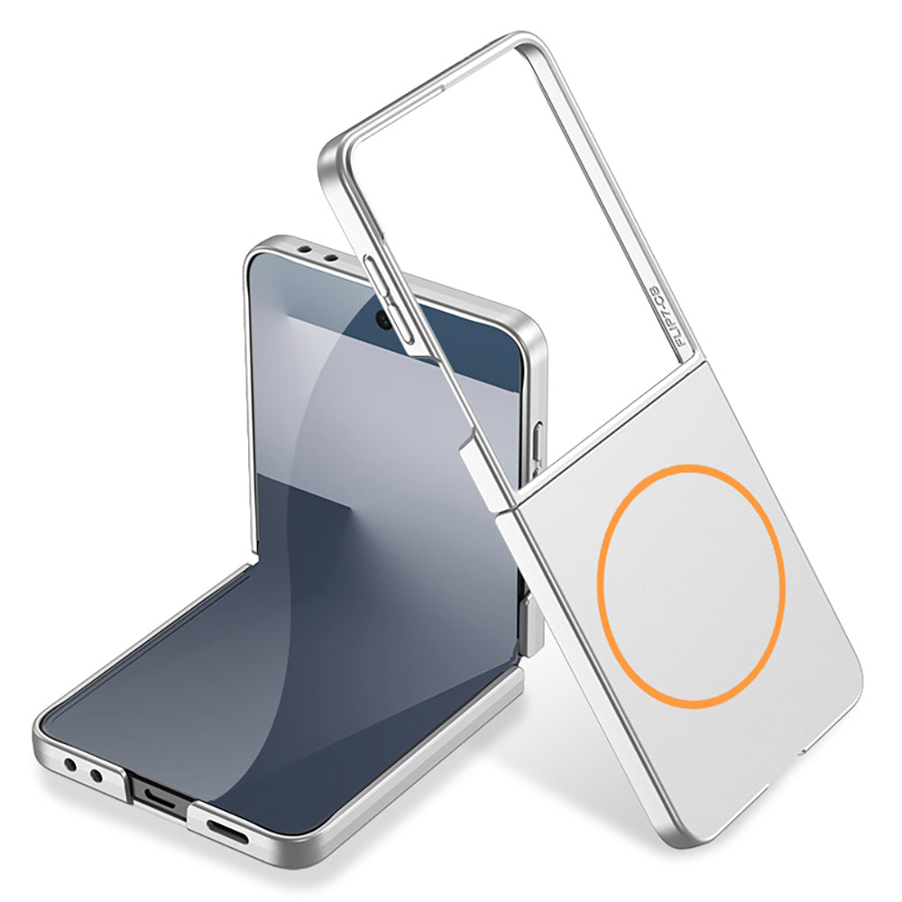 Galaxy Z Flip 7 Uyumlu Kılıf Wireless Şarj Özellikli Zore Kıpta M-safe Kapak