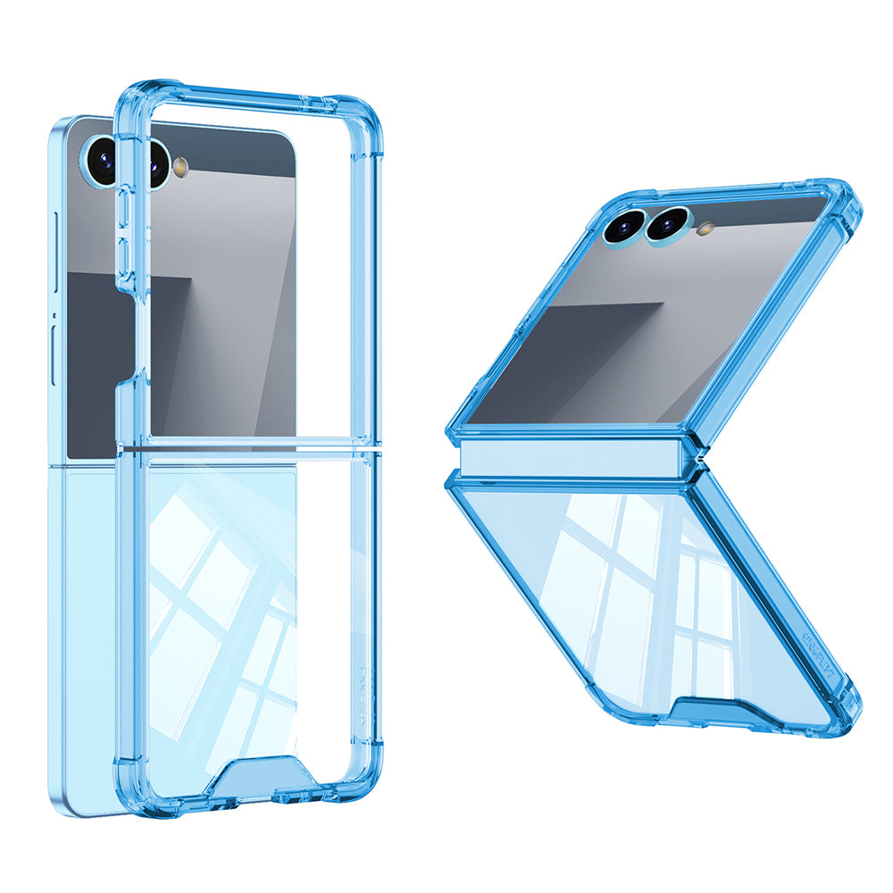 Galaxy Z Flip 7 Uyumlu Kılıf Zore Full Camlı Kıpta Kapak