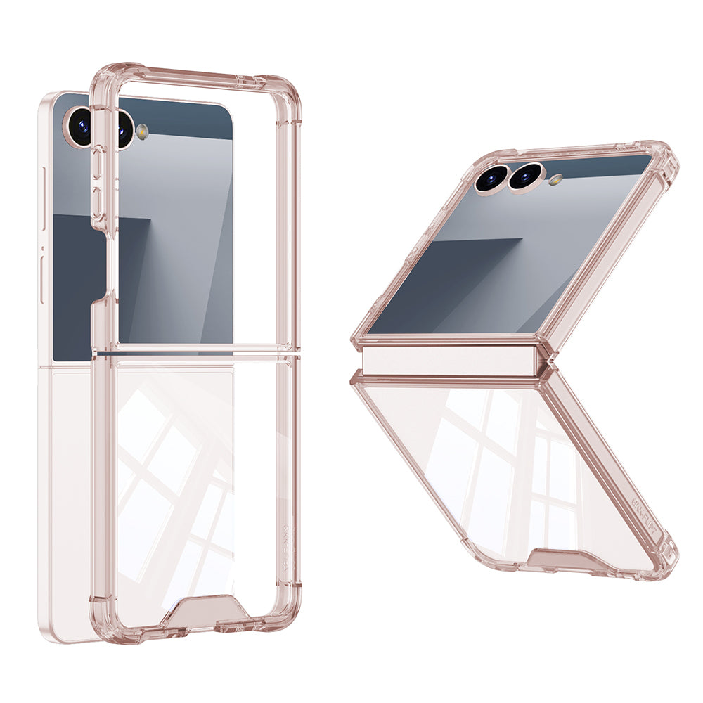 Galaxy Z Flip 7 Uyumlu Kılıf Zore Full Camlı Kıpta Kapak