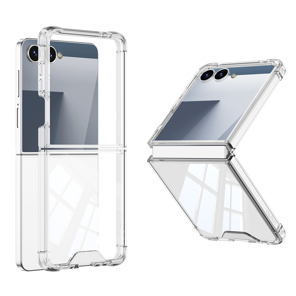 Galaxy Z Flip 7 Uyumlu Kılıf Zore Full Camlı Kıpta Kapak