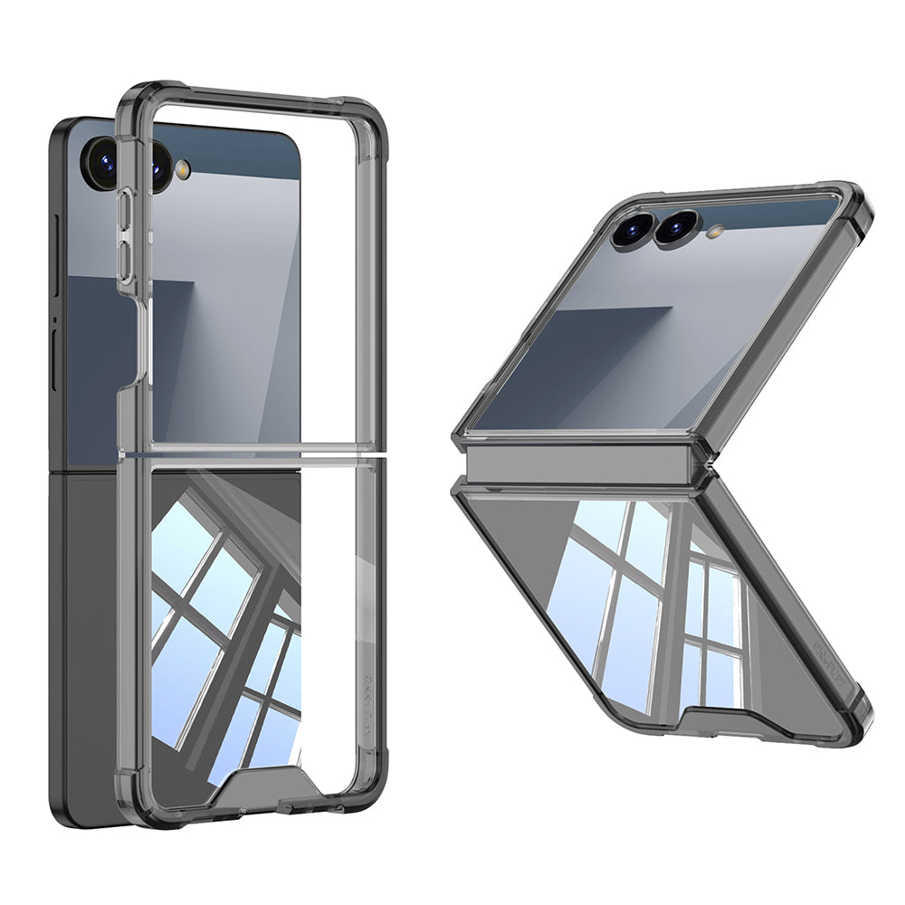 Galaxy Z Flip 7 Uyumlu Kılıf Zore Full Camlı Kıpta Kapak