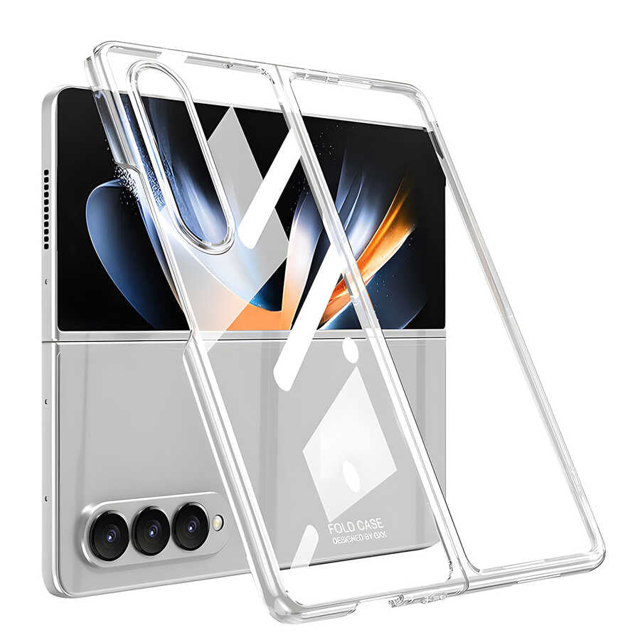 Galaxy Z Fold 4 Uyumlu Kılıf Zore Full Camlı Kıpta Kapak