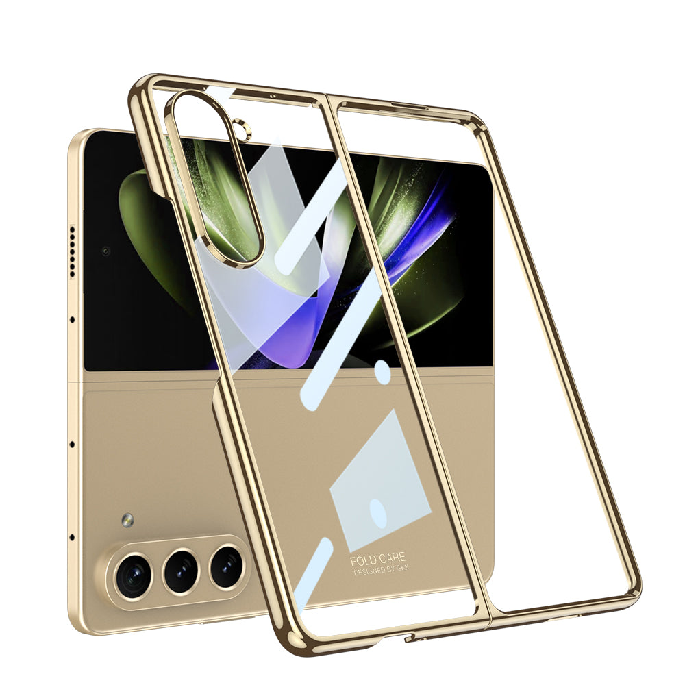 Galaxy Z Fold 5 Uyumlu Kılıf Zore Full Camlı Kıpta Kapak