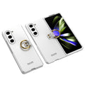 Galaxy Z Fold 5 Uyumlu Kılıf Zore Kıpta Yüzüklü Flip Sert Kapak