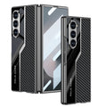 Galaxy Z Fold 6 Uyumlu Kılıf Ultra İnce Kamera Korumalı PC + Karbon Fiber Tasarımlı Arka Yüzey Zore Kıpta Poligan Kapak