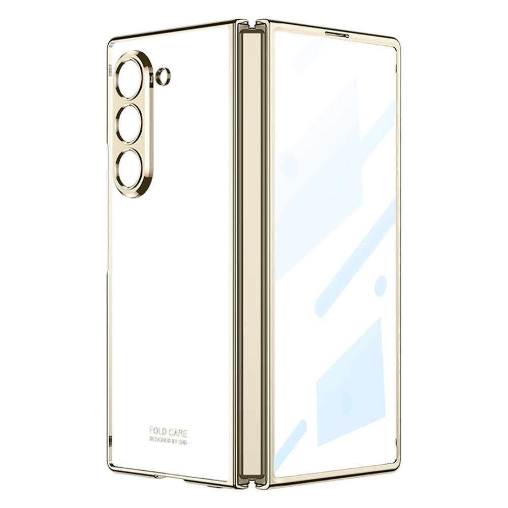 Galaxy Z Fold 6 Uyumlu Kılıf Zore Full Camlı Kıpta Kapak