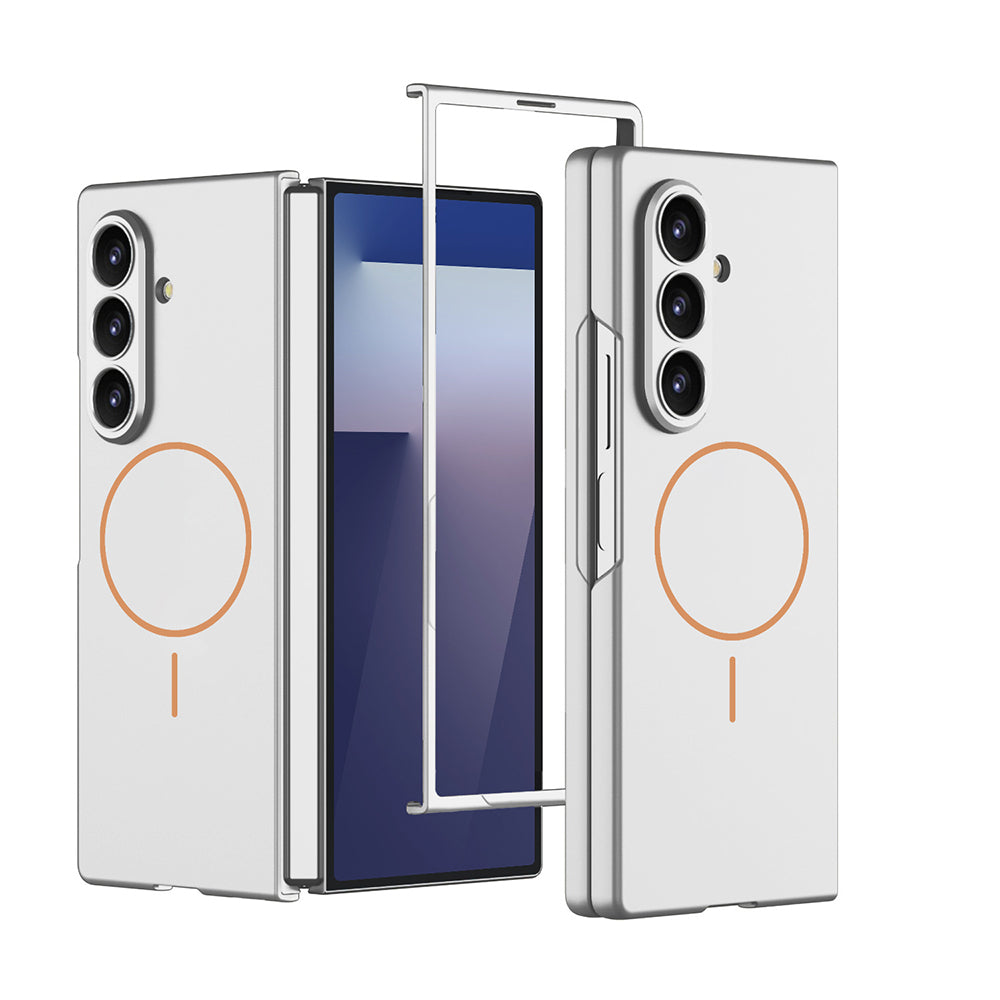 Galaxy Z Fold 7 Uyumlu Kılıf Wireless Şarj Özellikli Zore Kıpta M-safe Kapak