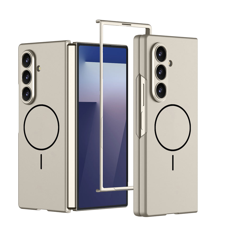 Galaxy Z Fold 7 Uyumlu Kılıf Wireless Şarj Özellikli Zore Kıpta M-safe Kapak