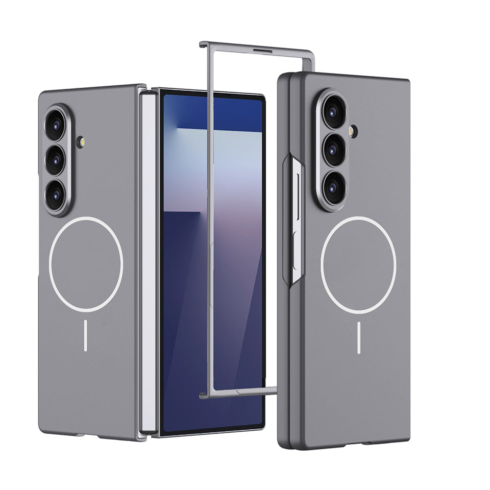 Galaxy Z Fold 7 Uyumlu Kılıf Wireless Şarj Özellikli Zore Kıpta M-safe Kapak