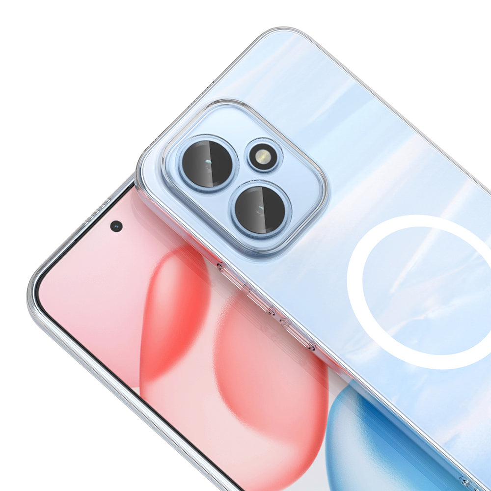 Honor 400 Kamera Korumalı M-Safe Şarj Özellikli Şeffaf Zore London Sert PC Kapak