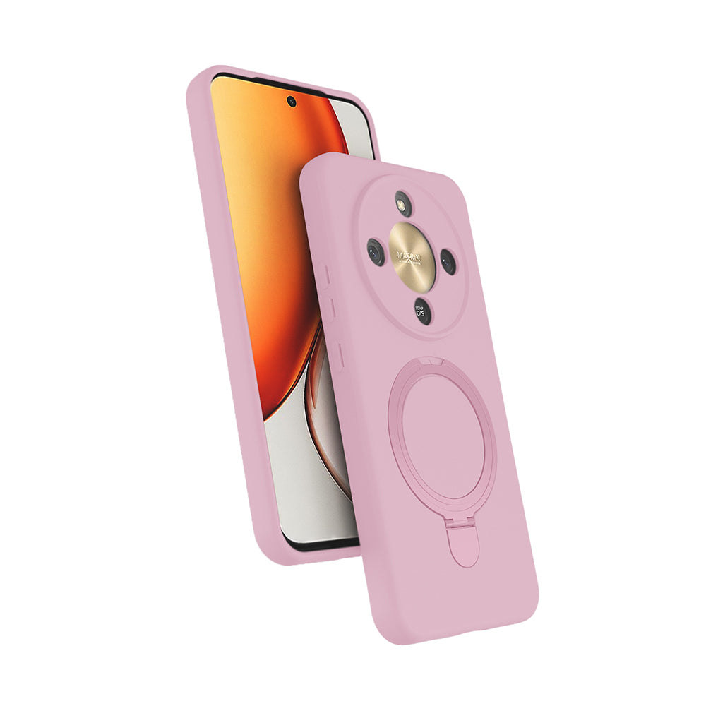 Honor Magic 8 Lite 5G Uyumlu Kılıf M-safe Şarj Özellikli Standlı Zore Samara Kapak