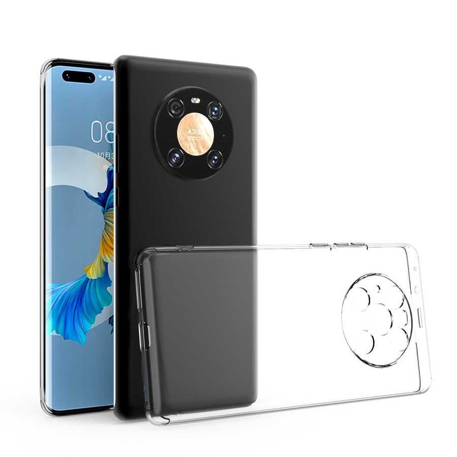 Huawei Mate 40 Pro Uyumlu Kılıf Zore Kamera Korumalı Süper Silikon Kapak