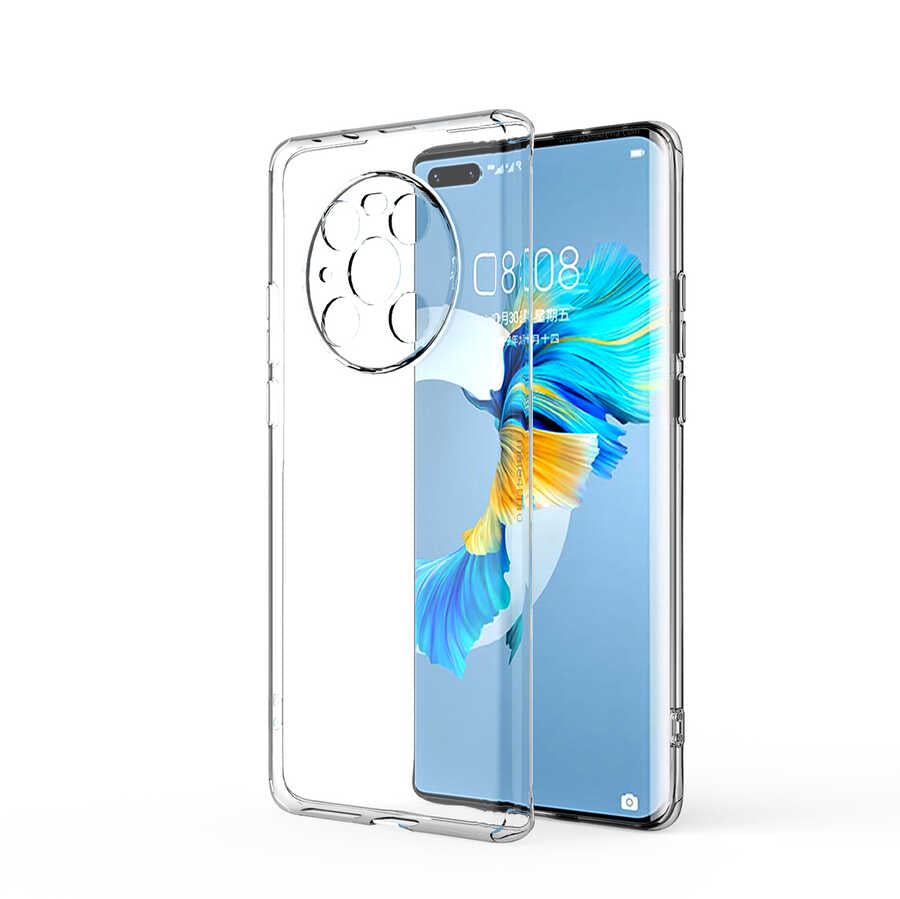 Huawei Mate 40 Pro Uyumlu Kılıf Zore Kamera Korumalı Süper Silikon Kapak