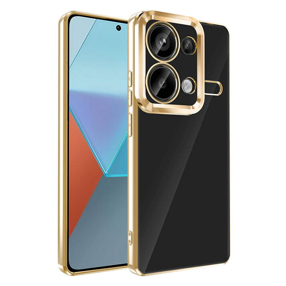Xiaomi Redmi Note 13 Pro 4G Uyumlu Kılıf Kamera Korumalı Logo Gösteren Zore Omega Kapak