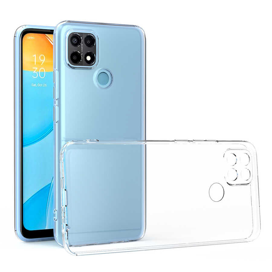 Oppo A15S Uyumlu Kılıf Zore Kamera Korumalı Süper Silikon Kapak
