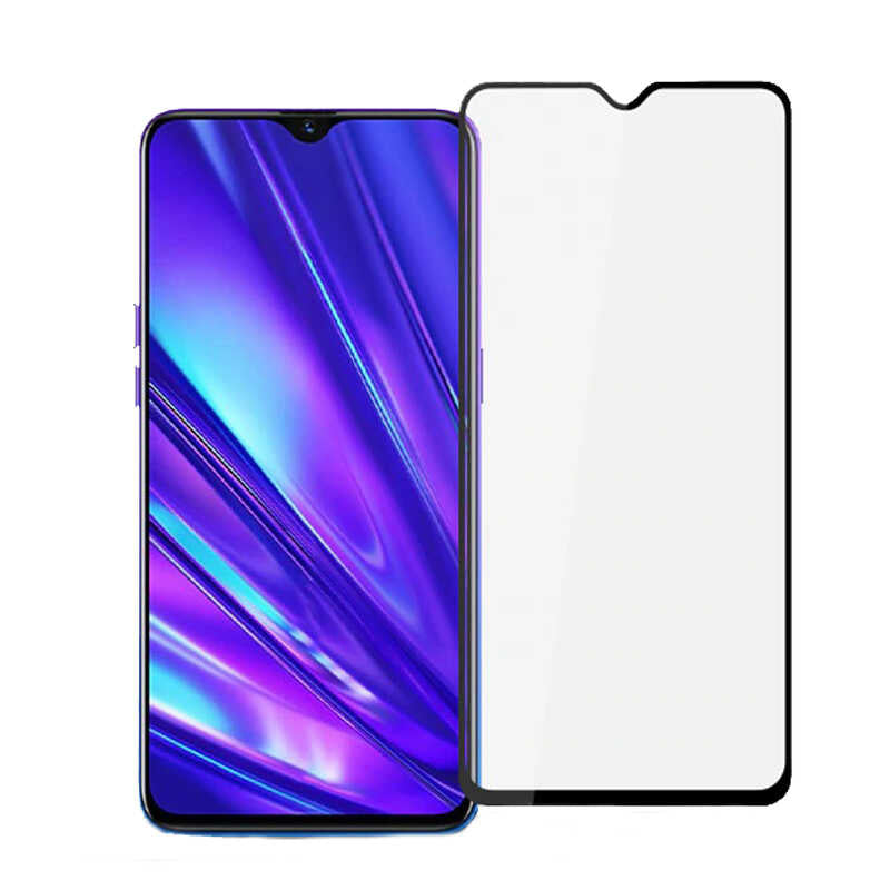 Oppo A15S Zore Kenarları Kırılmaya Dayanıklı Cam Ekran Koruyucu