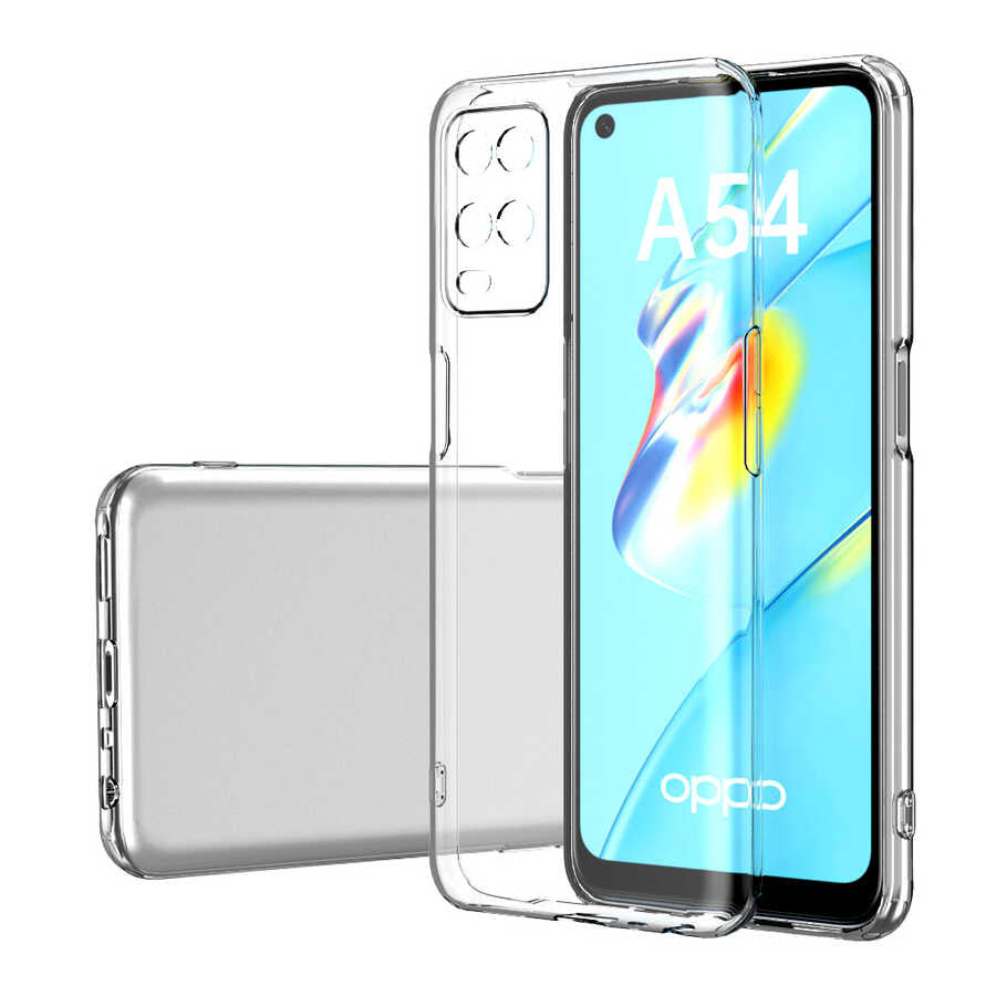 Oppo A54 4G Uyumlu Kılıf Zore Kamera Korumalı Süper Silikon Kapak