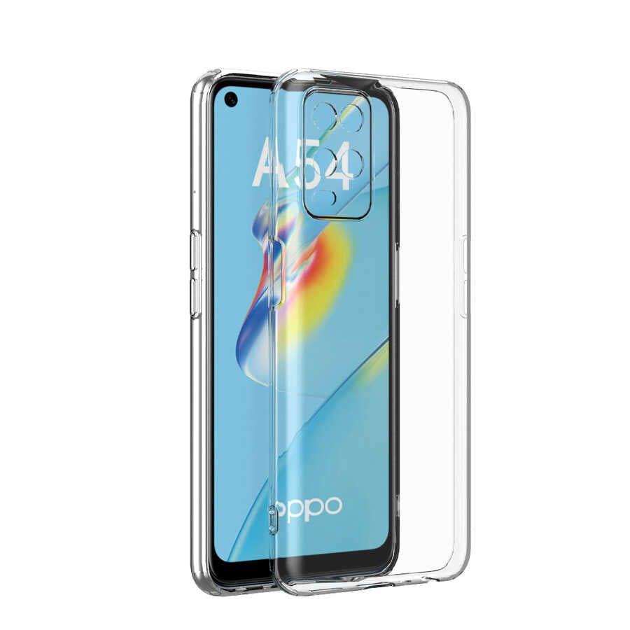 Oppo A54 4G Uyumlu Kılıf Zore Kamera Korumalı Süper Silikon Kapak