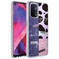 Oppo A74 4G Uyumlu Kılıf Airbag Kenarlı Renkli Desenli Silikon Zore Elegans Kapak