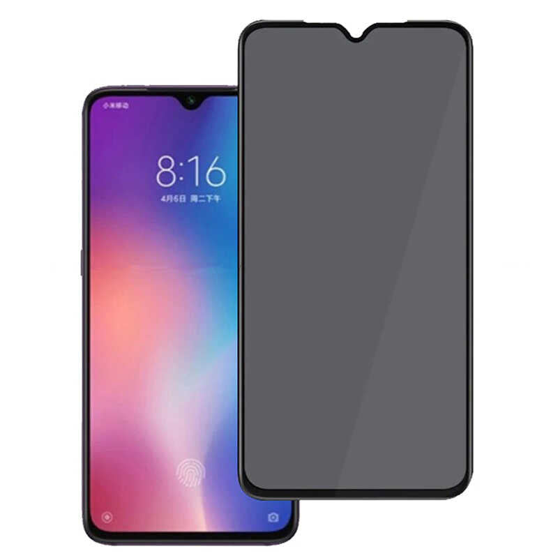 Oppo AX7 Zore New 5D Privacy Temperli Ekran Koruyucu