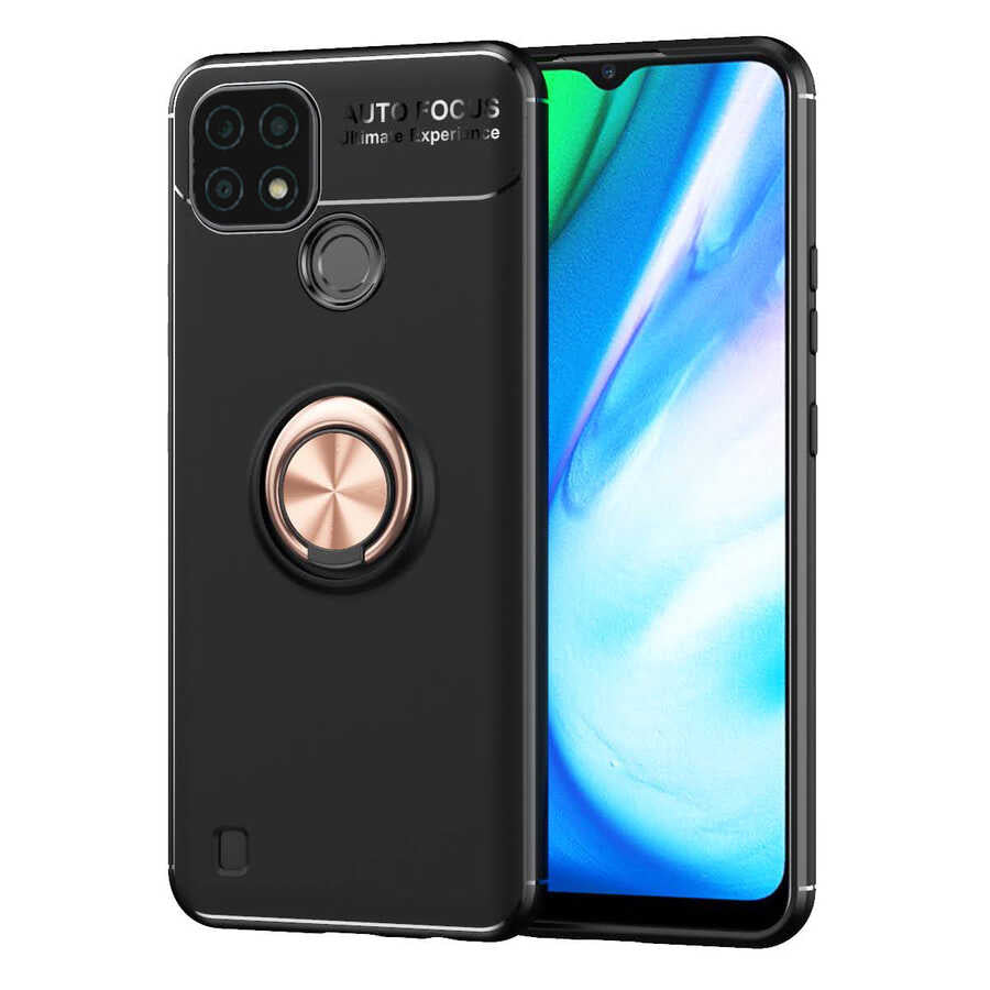 Realme C21 Uyumlu Kılıf Zore Ravel Silikon Kapak