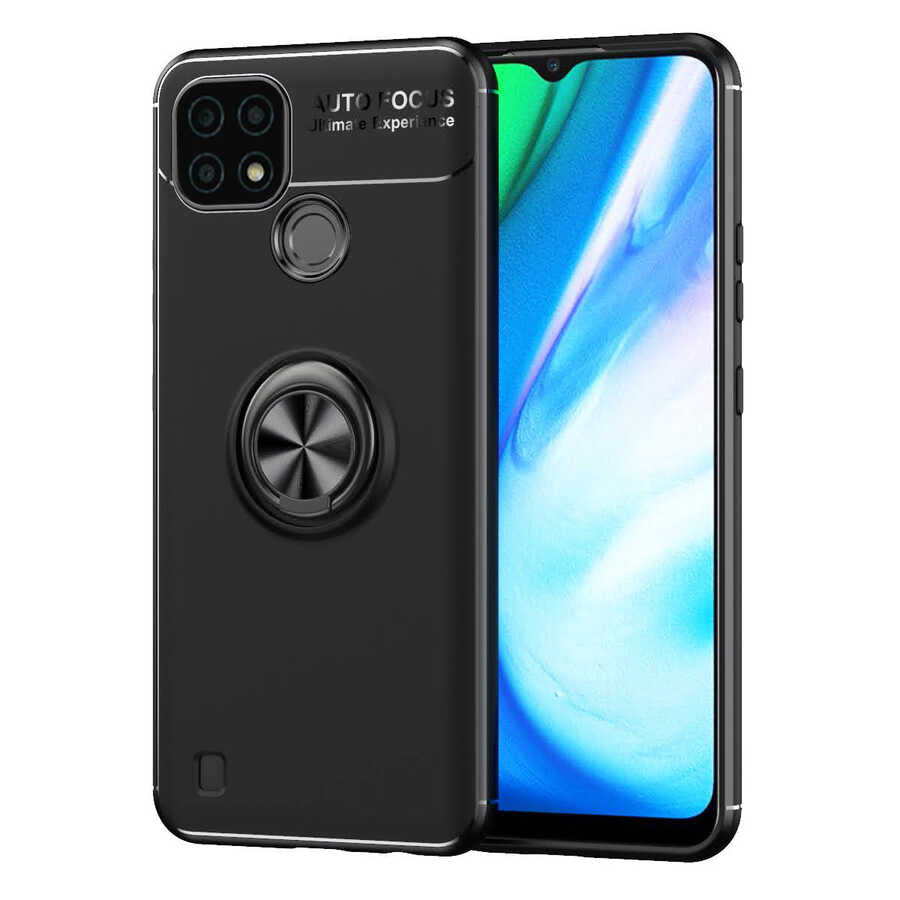Realme C21 Uyumlu Kılıf Zore Ravel Silikon Kapak