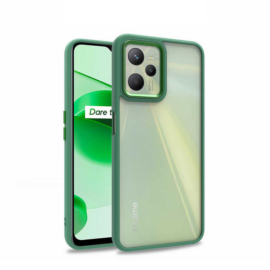 Realme C35 Uyumlu Kılıf Zore Flora Kapak
