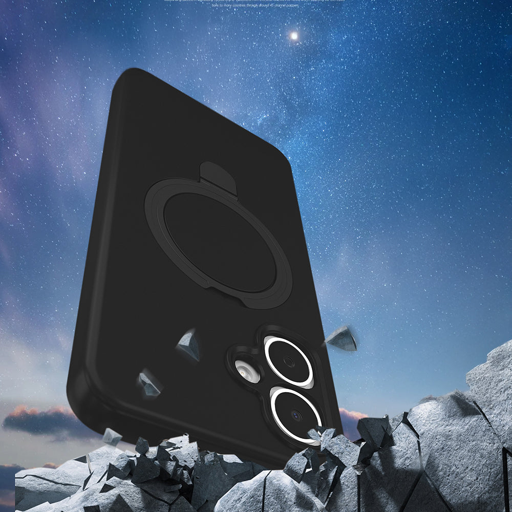 Tecno Spark Go 2 Uyumlu Kılıf M-safe Şarj Özellikli Standlı Zore Samara Kapak