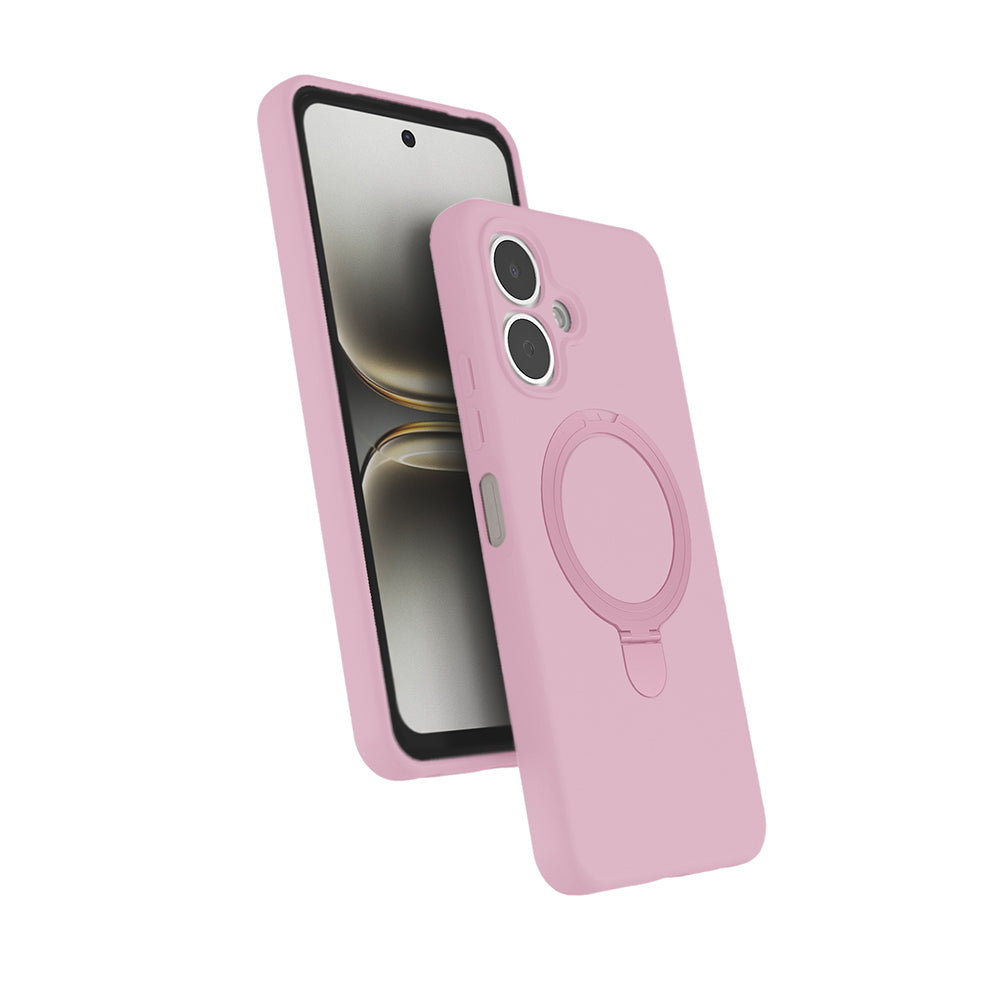Tecno Spark Go 2 Uyumlu Kılıf M-safe Şarj Özellikli Standlı Zore Samara Kapak