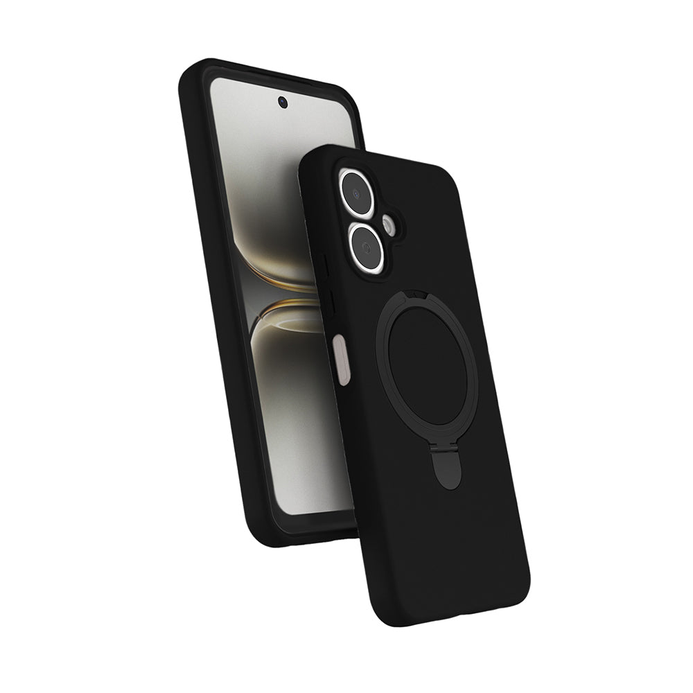 Tecno Spark Go 2 Uyumlu Kılıf M-safe Şarj Özellikli Standlı Zore Samara Kapak