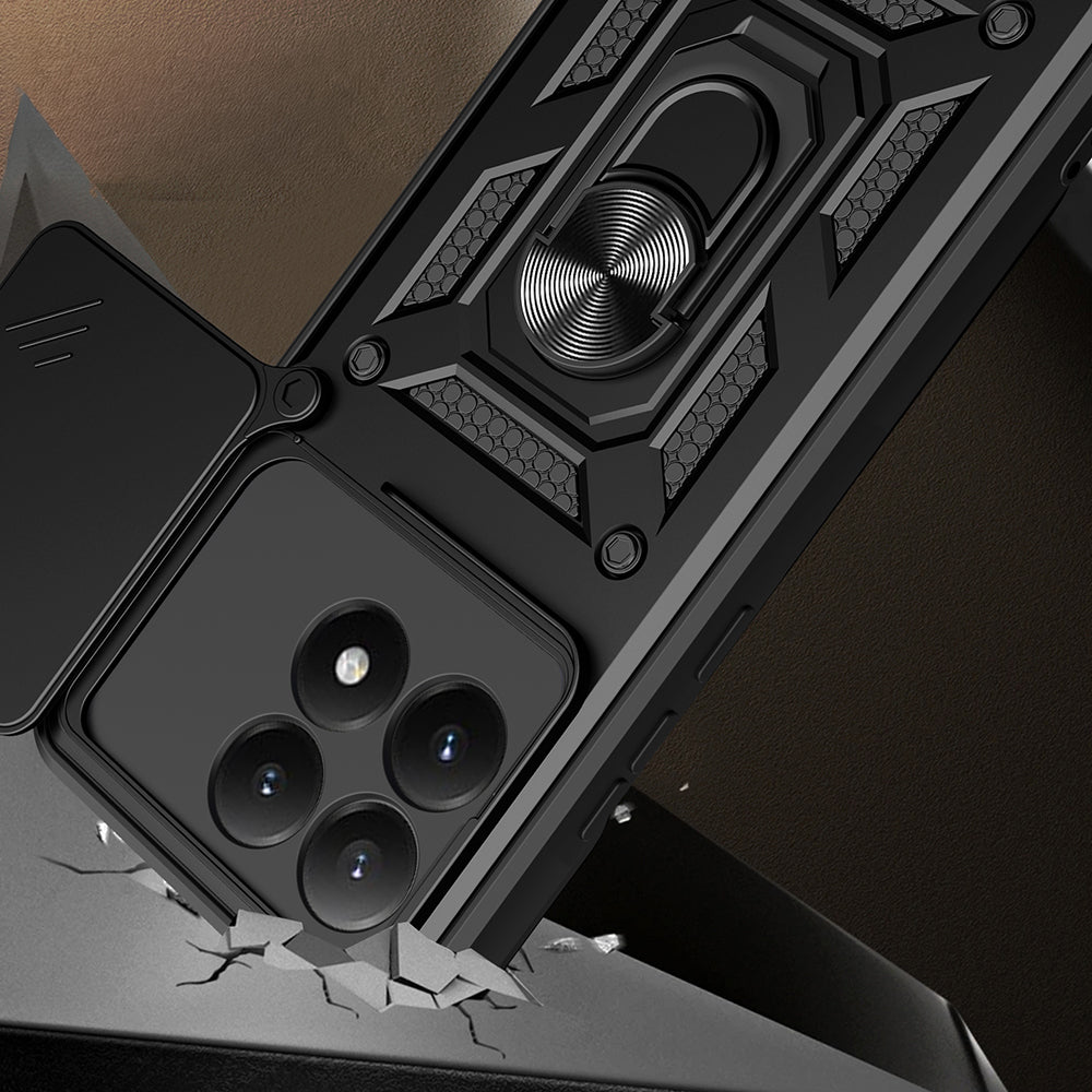 Xiaomi 15T Uyumlu Kılıf Magnetik Standlı Kamera Korumalı Zore Sürgülü Vega Kapak